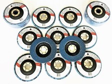 20 GOLIATH INDUSTRIAL 4-1/2" ZIRCONIA FLAP DISCS 60 GRIT SANDING WHEELS ZFD60