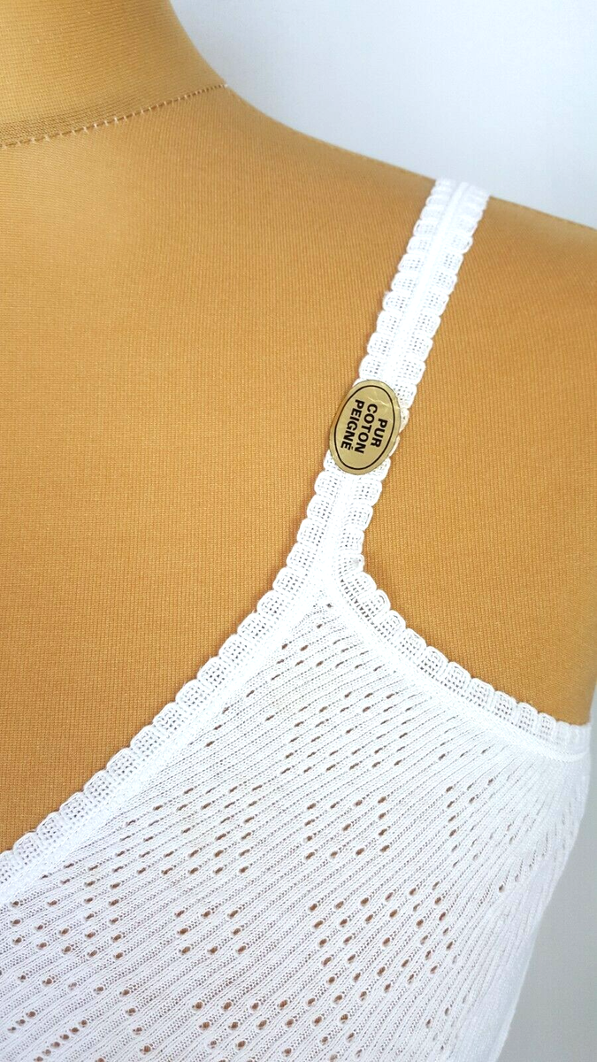 2 Chemises Américaines Svet Vintage - Soutien-gorge Intégré, Taille L (FR42), Blanc (neuf Avec étiquettes)