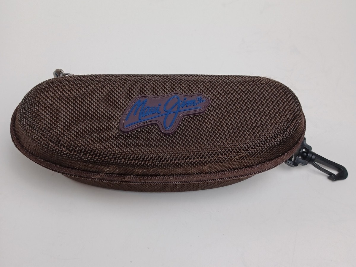 Maui Jim Sunglasses Zip Case Semi-Hard Shell Felt Lined Case  display picture 1