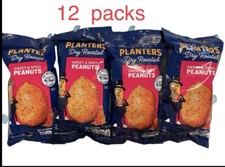 12 x 6oz PLANTERS SWEET SPICY DRY ROASTED PEANUTS KOSHER CHOLESTEROL FREE