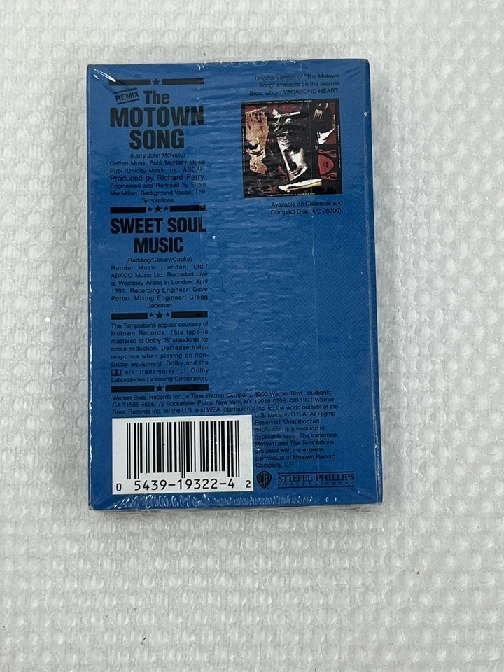 Rod Stewart w The Temptations Motown Song (Sealed Cassette, 1991, First Edition) - Image 2 of 2