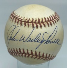 Boog Powell Single Signed Full Name John Wesley Baseball Autographed Orioles 