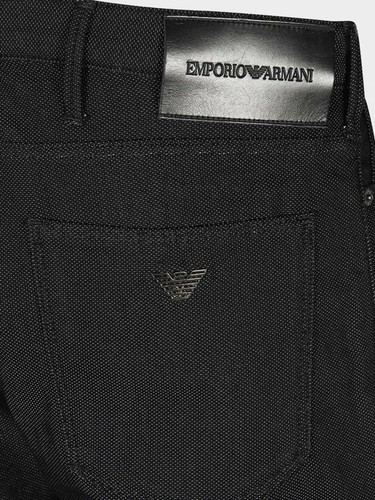 5 TASCHE JEANS PANTALONE SLIM PUNTINI EMPORIO ARMANI UOMO 8N1J06 1N2NZ NERO  0999 | eBay