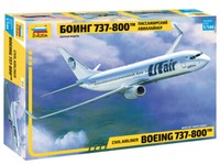 Zvezda 7019 Boeing 737-800 Passagier Flugzeug Plastik Kit Bausatz 1:144