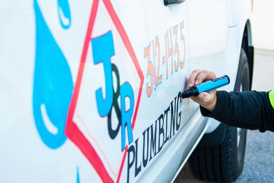 Car Paint Marker Pens Auto Writer White Wide Tip Windows, Glass