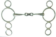 New Double jointed ELEVATOR BIT w/ 3 Rings French link mouth 5" or 5 3/4"