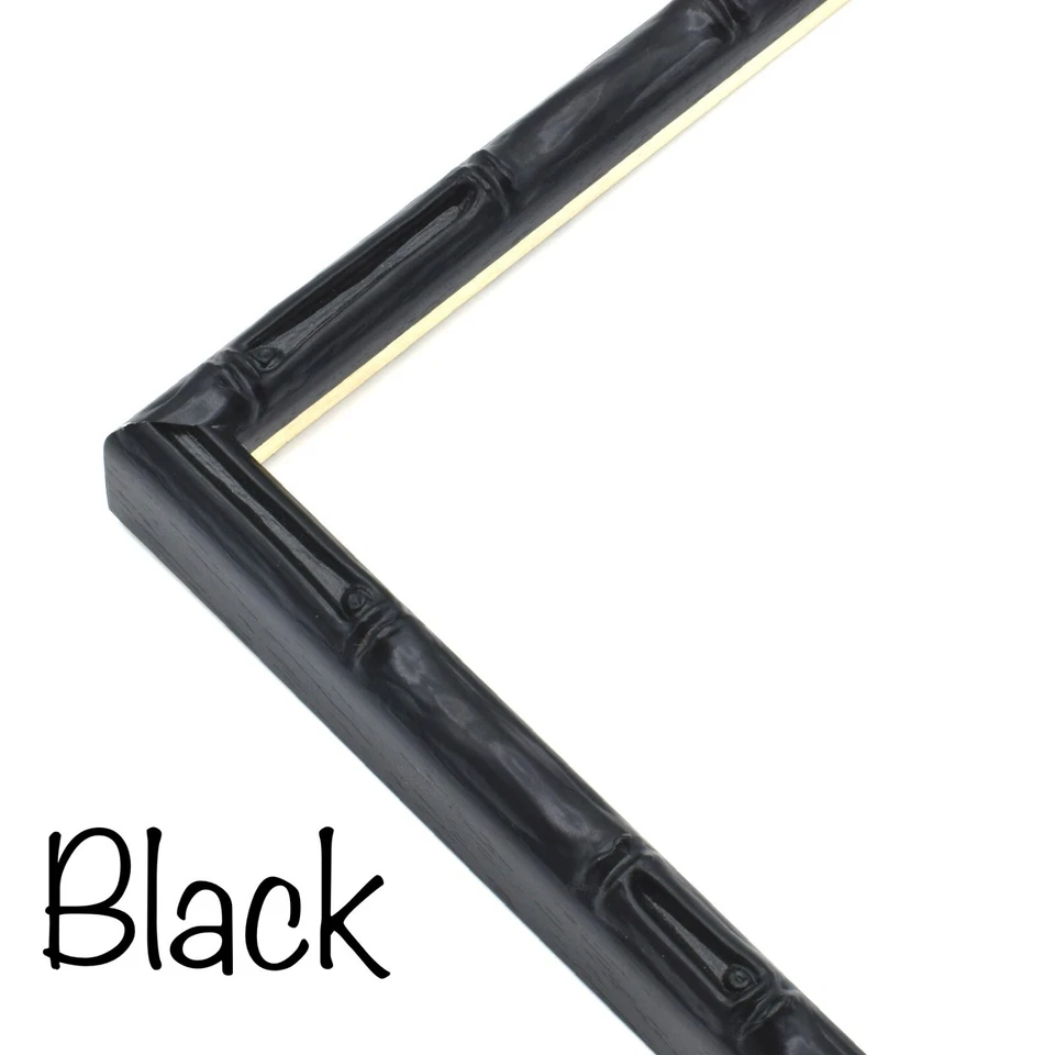 Marco de fotos de bambú exótico decoración tropical estilo tiki madera 5x7 8x10 9x12 11x14 Foto 3 de 4