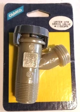 Water Heater Plastic Drain Valve, Camco P/N 11523PA, Lot of 2