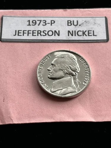 1973-P Jefferson Nickel — photo from the most recent tracked eBay sale