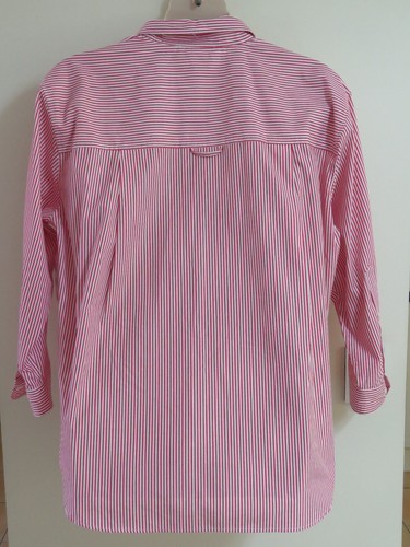 GLORIA VANDERBILT AMANDA STRIPED BUTTON FRONT SHIRT OVERSIZED NEW TAGS BLOUSE XL - Picture 8 of 19
