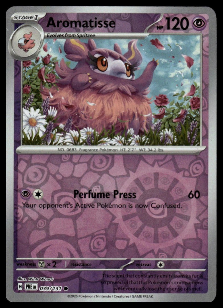 Aromatisse SV: Prismatic Evolutions #039/131 Reverse Holo NM
