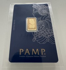 PAMP Suisse Lady Fortuna 2.5g 999.9 Fine Gold Bar - In Assay and Sealed Plastic 4461.48 per troy oz