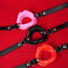 Silikon Lippen Mundknebel Mund Öffnen Fesseln Fetisch Kopfgeschirr couples