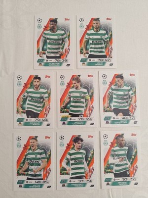Match Attax 25/26 Sporting CP Portugal Festive Parallel Team Set Full 2025/2026