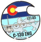 731st Airlift Squadron C-130 Colorado AFRC Challenge Coin 2in