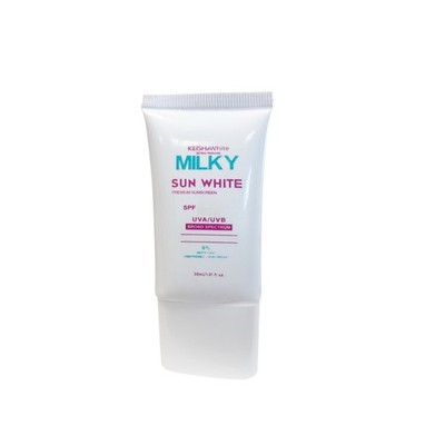 KEISHA Milky Sun White SPF50 PA+++ Sunscreen 30 mL   Lightweight UVA/UVB