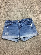 Old Navy Boyfriend Jean Shorts Womens Size 8 Blue Denim