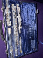 Artley Model 5-0 Flute-Solid Silver Head W/ 15P Piccolo  Case