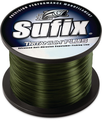 Sufix Tritanium Plus Dark Green Fishing Line (1270 yds) - 50 lb Test
