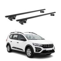 DachträGer GrundtäGer FüR Dacia Jogger 2022-2026 90Kg Aluminium Schwarz ABE