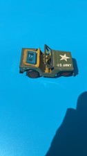 Vintage Tin Litho U.S. Army Jeep Toy - Made in Japan