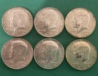 1968-D Kennedy Silver Half Dollars Lot of 6 (207)