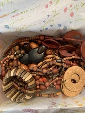 Beautiful Lot Of Natural Wood Jewelry- 13 Pieces 