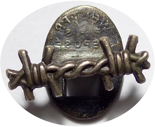 Antique Barbed Wire Prison Camps Badge WELTER PARIS
