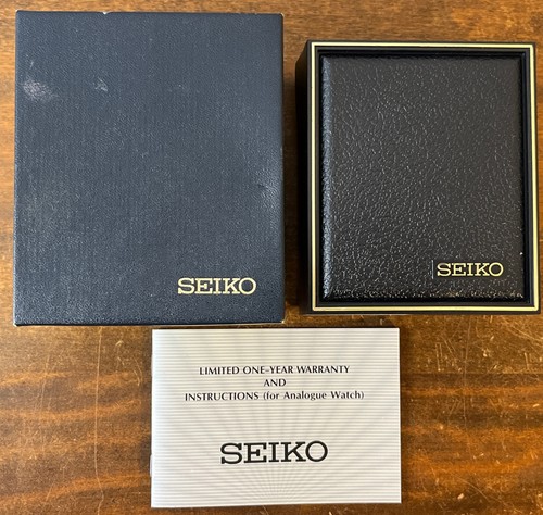 Vintage Seiko Quartz Watch Presentation Box E-BM78 And Case Japan - 第 1/14 張圖片