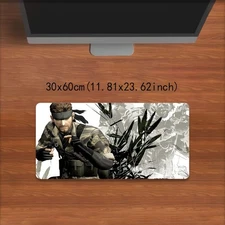 40*90cm Metal Gear Solid Gaming Mouse Pad - Large Rubber Desk Mat with Official