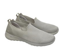 Skechers GOGA MAT Air Cooled Memory Foam Stretch Fit Women's 10 Taupe Slip On