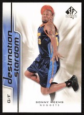 2008-09 SP Authentic Destination Stardom Sonny Weems #DS-25 Denver Nuggets
