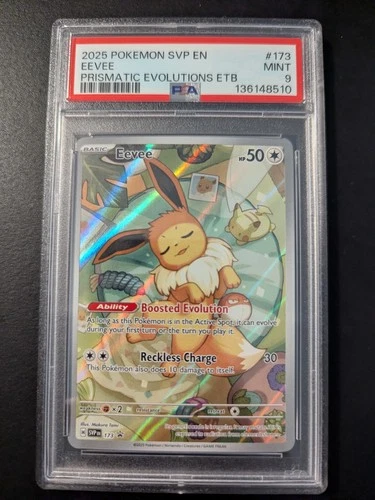 Eevee #173 - Pokemon Prismatic Evolutions Black Star Promo - PSA 9