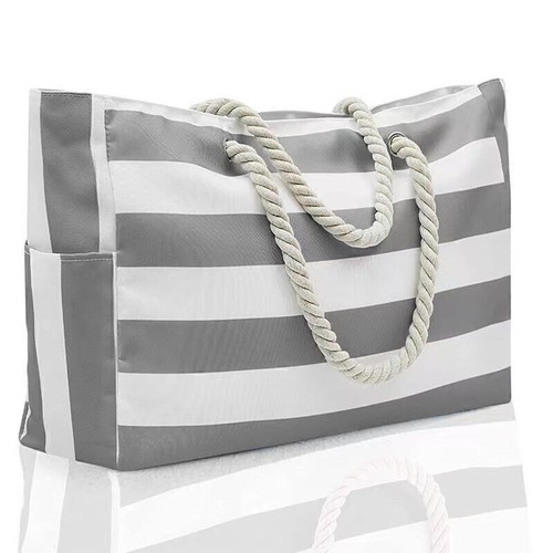 Extra Large Beach Waterproof Bags Tote Bag with Zip for Travel Swim for Women - Picture 14 of 26