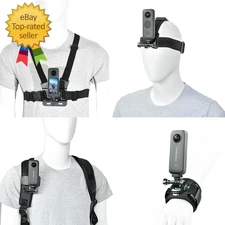 Accessory Kit for Insta360 X5/X4/X3/Ace Pro/Go3S - Action Camera Chest/Backpack