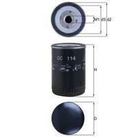 ÖLfilter Mahle OC 114 FüR Renault Opel Chevrolet Hummer 14