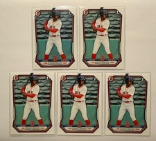 ENDDY AZOCAR Lot (5) 2026 Bowman Paper Prospects 1st Bowman Red Sox
