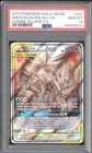 2019 Pokemon Cosmic Eclipse 221 Full Art Arceus & Dialga & Palkia GX PSA 10