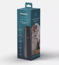 Homedics Portable Ultrasonic Humidifier with Night-Light and Aromatherapy, Black