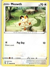 Meowth Common SWSH08: Fusion Strike 199/264 LP