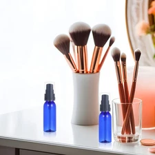 10 Pcs 30 Ml Refillable Pump Bottles Plastic Cosmetic Travel Containers