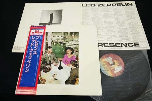 LED ZEPPELIN PRESENCE JAPAN VINYL LP 10th Anniversary OBI P-6521N