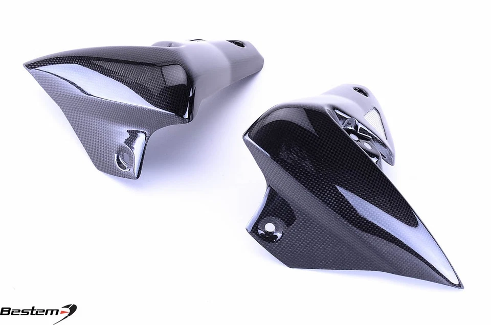 2008-2009 Triumph Speed Triple Radiator Side Cover Panel Fairing Carbon Fiber  - Image 3 of 4