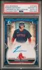 2023 Bowman Chrome Roman Anthony Blue Lunar Crater  122/150 PSA 10 Auto 10 Pop 7