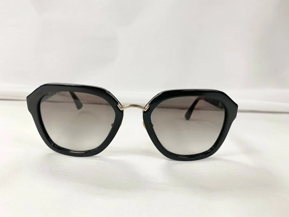 Gafas de sol PRADA SPR25R negras doradas de plástico con estuche rojo Valentino 1AB-0A7 140 Foto 3 de 4