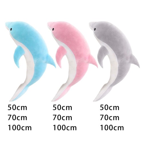 Dolphin Stuffed Animals Toy Sleeping Pillow for Home Decoration