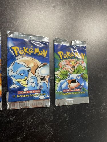 1. Edition Base Set Packs leer/geöffnet Pokemon Karten 1999 - Bild 3 von 4