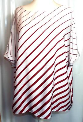 NEU KAPSEL   CREME & BURGUND KAFTAN TOP   GRÖSSE 26 28 20 # Wanne*