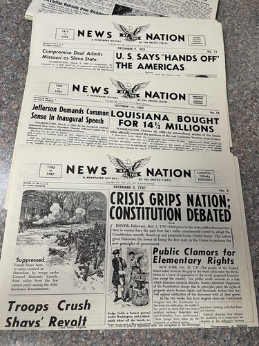VIntage News of The Nation File Folder-Newspaper History of the US-'56-Very Good - Picture 7 of 8