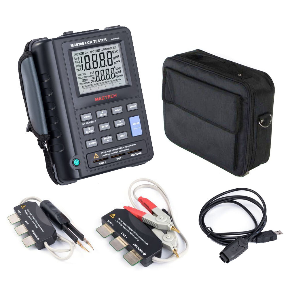 MASTECH MS5308 100KHZ Auto Rang Digital LCR Meter & Serial and Parallel ✦Kd